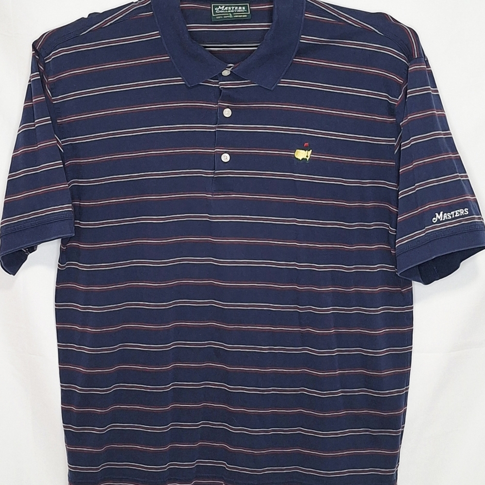 Masters Collection Striped Polo Shirt Large